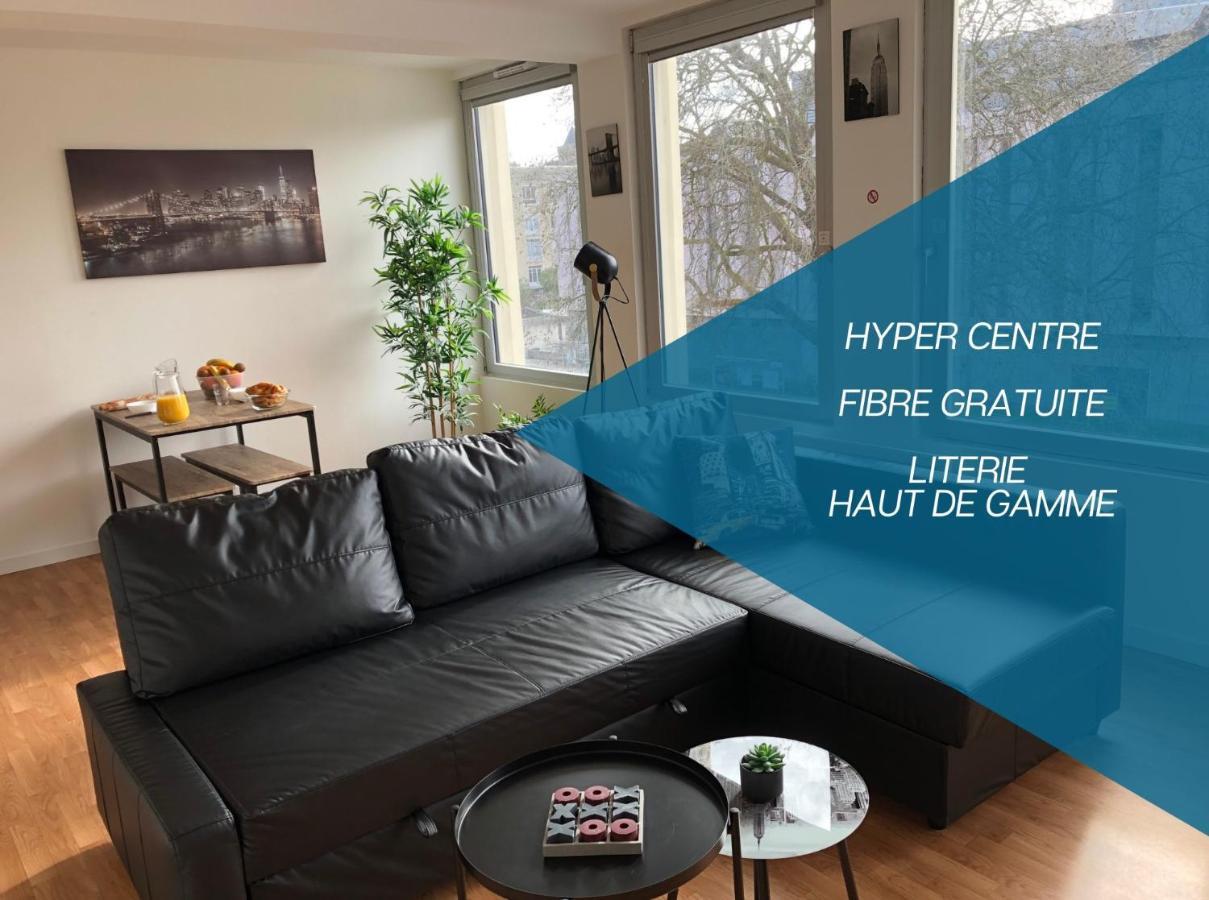Апартаменты Hyper Centre - Wifi Fibre Gratuit - Jergweloh - Le New Yorkais Кан Экстерьер фото